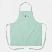 Tablier Customiser personnaliser NOM monogramme vert (Recto)
