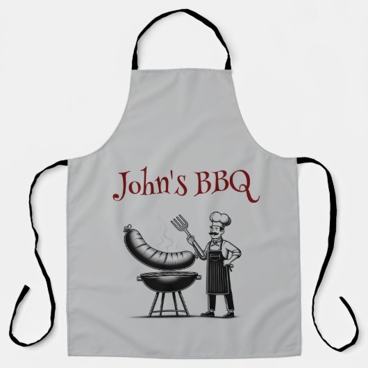 Tablier Customizable BBQ Master Chef (Recto)