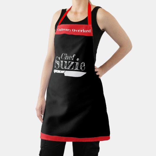 Tablier Customizable Chef Name Apron - Personalized! (Insitu)