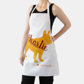 Tablier Customizable French Bulldog Pastel Orange Frenchie (Insitu)