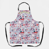 Tablier Customize Bakery Shop Kitchen Utensils Pattern (Recto)