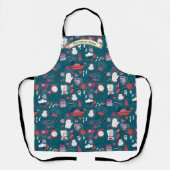 Tablier Customize Bakery Shop Kitchen Utensils Pattern (Recto)