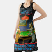 Tablier Customize Dogs Playing Snooker Billiard Fun Spoof  (Insitu)