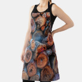 Tablier Cut Tree Logs Stacked Together Pattern Photograph (Insitu)