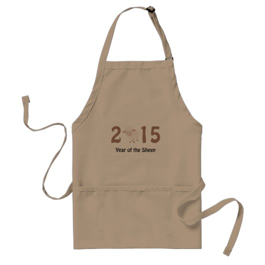 Tablier Cute 2015 - Year of the Sheep design (Devant)
