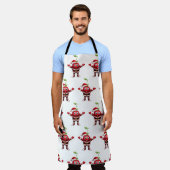 Tablier Cute 3D Christmas Cherry Fruit Pattern Apron (Porté)