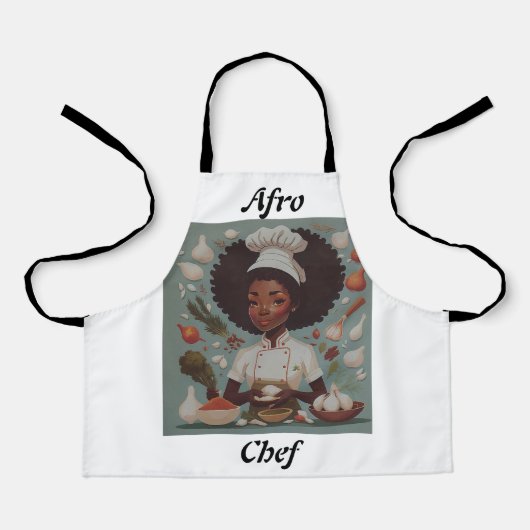 Tablier Cute Afro Chef Apron (Recto)