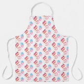 Tablier Cute Aquarelle Cupcake Cake Donut Bakou (Recto)