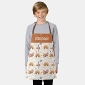 Tablier Cute aquarelle Rainbow Motif d'avion (Porté)