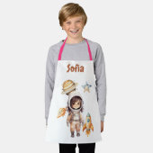 Tablier Cute astronaute Space Adventure personnalisée (Porté)