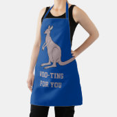 Tablier Cute Aussie Funny Kangaroo Pun Roo-ting Pour Vous (Insitu)