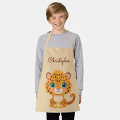 Tablier Cute Baby Leopard Safari Animal Kids (Porté)