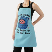 Tablier Cute Back-to-School Customizable “Brain Ready" (Insitu)