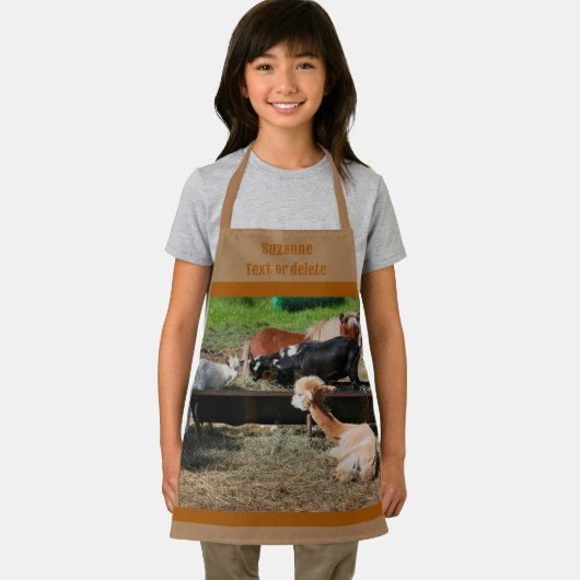 Tablier Cute Barnyard Agritourisme Petit déjeuner personna (Insitu)