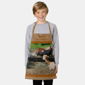 Tablier Cute Barnyard Agritourisme Petit déjeuner personna (Porté)