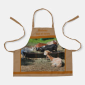 Tablier Cute Barnyard Agritourisme Petit déjeuner personna (Recto)