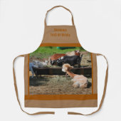 Tablier Cute Barnyard Agritourisme Petit déjeuner personna (Recto)