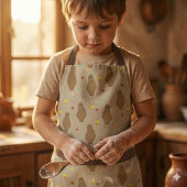 Tablier Cute Bear and Ice Cream Pattern 