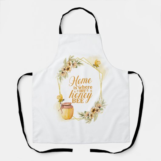Tablier Cute Bee Pun Drôle Valentine Cuisine (Recto)