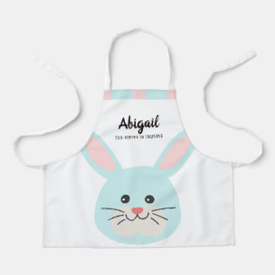 Tablier Cute BIG Cartoon Bunny Zoo Keeper in Training