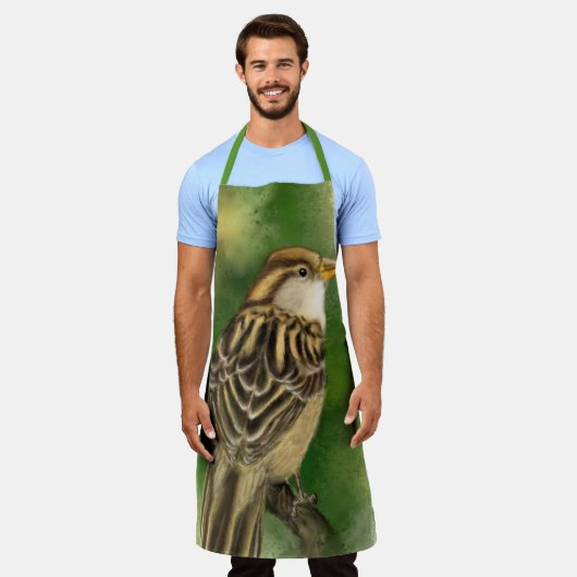 Tablier Cute Bird Apron Spring (Porté)