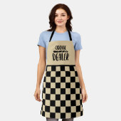 Tablier Cute biscuit revendeur boulangerie mot art (Porté)