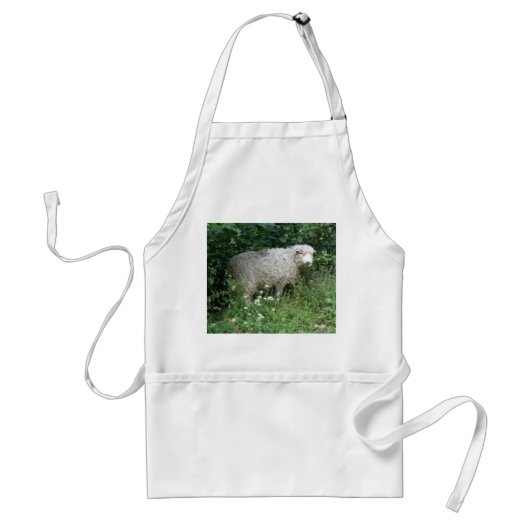 Tablier Cute Blanc Fluffé Manger Apron (Devant)