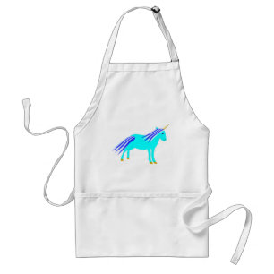 Tablier Cute Blue Baby Boy Unicorn