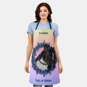 Tablier Cute Boston Terrier Dog Personnalisé (Porté)