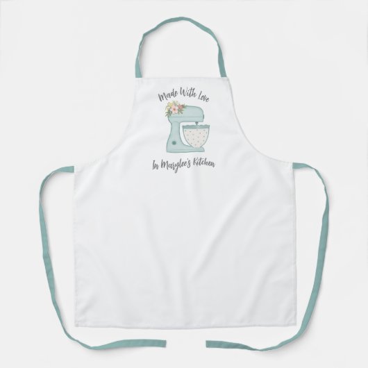Tablier Cute Boulangerie Florale Mixer Apron (Recto)
