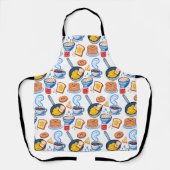 Tablier Cute Breakfast Pattern – Kawaii Food Seamless (Recto)