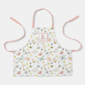 Tablier Cute Butterfly Monogrammed Apron (Recto)