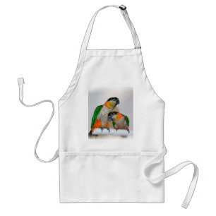 Tablier Cute Caique Parrot Pair Bird Apron