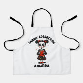 Tablier Cute Candy Collector Squelette Enfants Halloween (Recto)