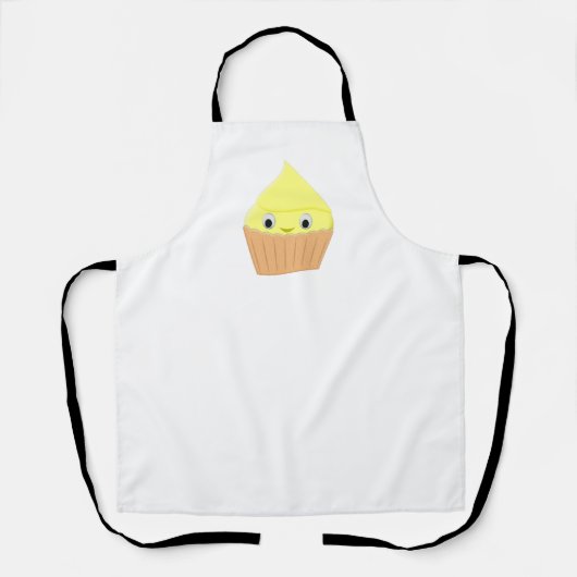 Tablier Cute caricature Citron Cupcake Apron (Recto)