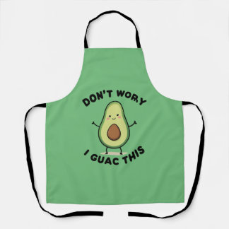 Tablier Cute Cartoon Avocado
