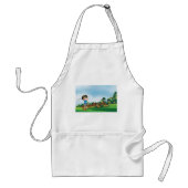 Tablier Cute Cartoon Boy Golf Fun Golf Amusant Golf Lover  (Devant)
