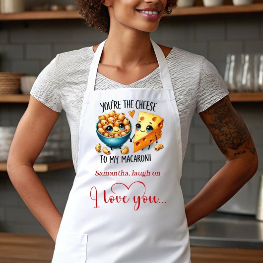 Tablier Cute Cartoon Food Custom I Love You Gift Apron