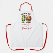 Tablier Cute Cartoon Food Custom Sweet Valentine Apron (Recto)