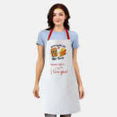 Tablier Cute Cartoon Food Custom Valentine Gift Apron (Porté)