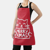 Tablier Cute Cat Merry Xmas (Insitu)