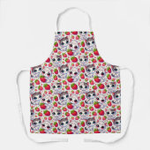 Tablier Cute Chibi Chats et fraises Apron - Adorable (Recto)