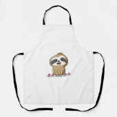 Tablier Cute Chibi Sloth Workout � Funny Kawaii Gym Animal (Recto)