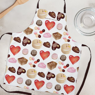 Tablier Cute Chic Paix Amour Chocolat Candy Heart