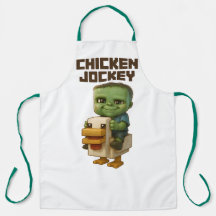 Cute Chicken Jockey Apron Minecraft Movie Inspiré