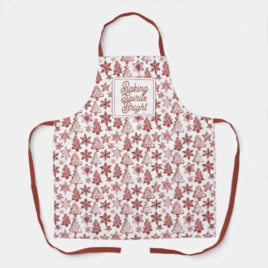 Tablier Cute Christmas Cookies Baking Christmas Bright (Recto)