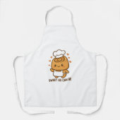Tablier "Cute Cinnamon Roll Chef - Kawaii Baking Design (Recto)