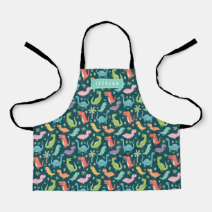 Tablier Cute & Coloré Dinosaure Motif Enfants