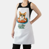 Tablier Cute Corgi "Vacation Mode" Summer Design (Insitu)