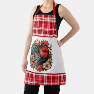Tablier Cute Country rooster amoureux cuisine